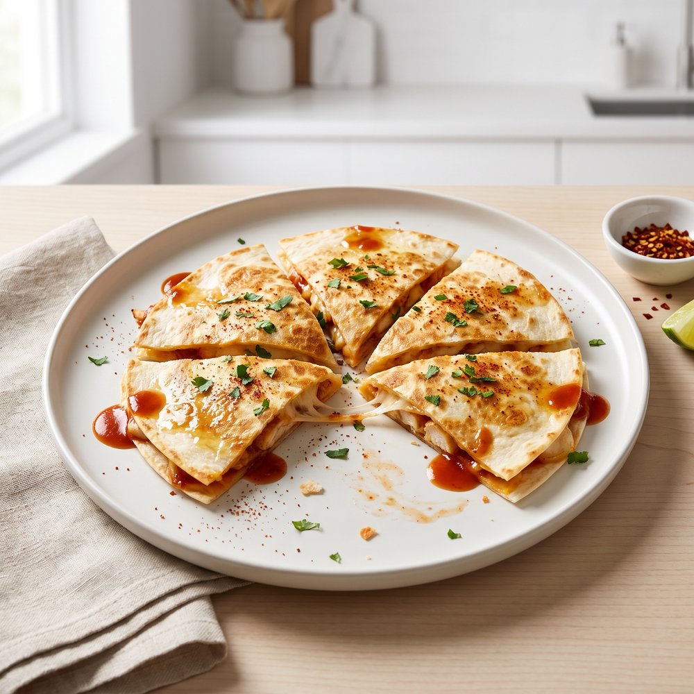 Crockpot Chicken Quesadillas