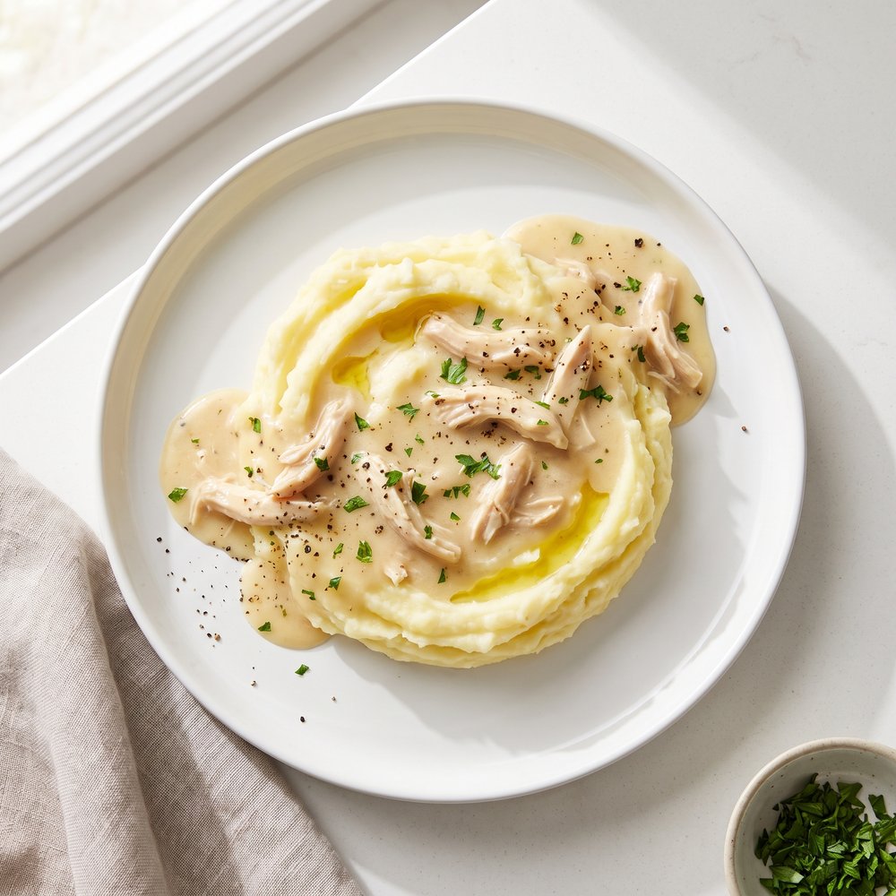 Crockpot Chicken with Country Gravy