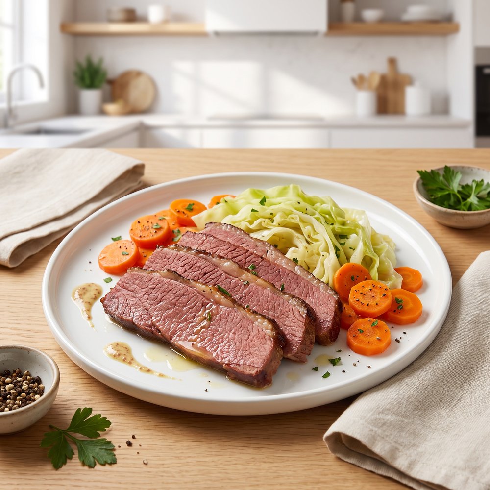 Crockpot Corned Beef–Inspired Brisket