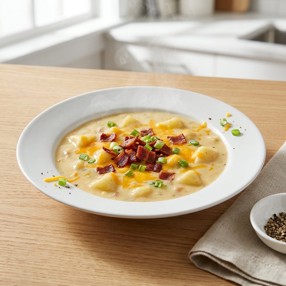 Crockpot Fully-Loaded Potato Chowder
