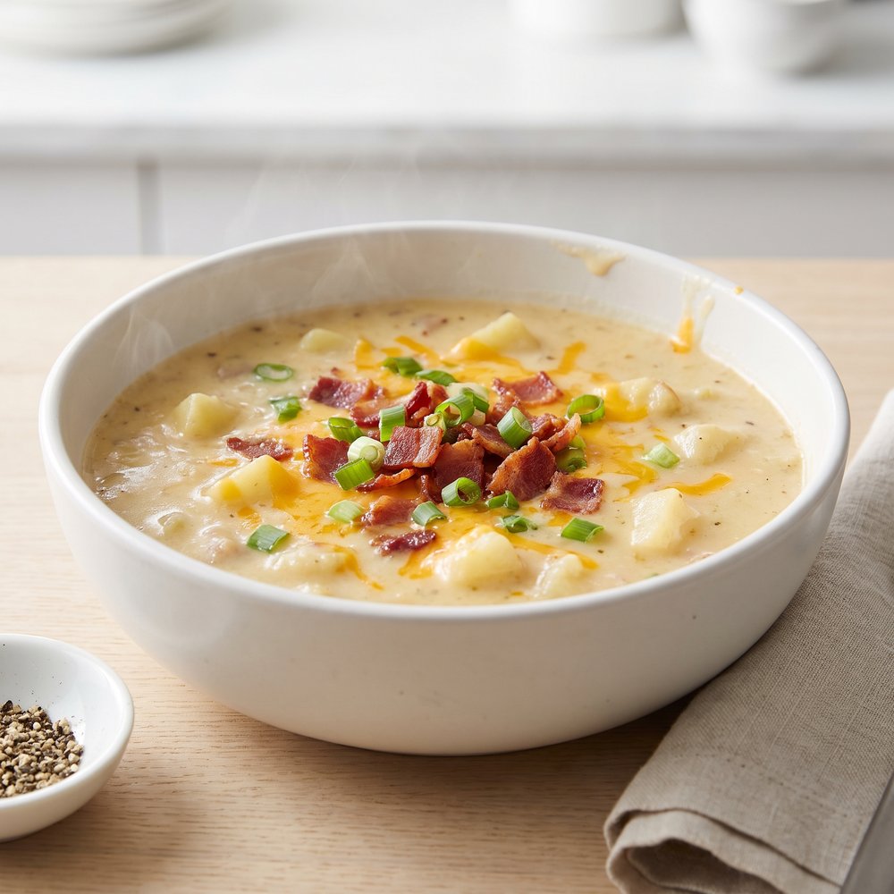 Crockpot Fully-Loaded Potato Chowder