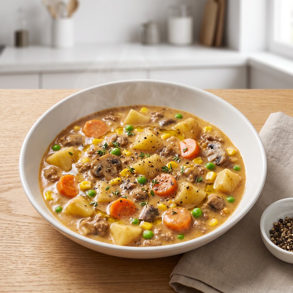 Crockpot Ground Beef Stew
