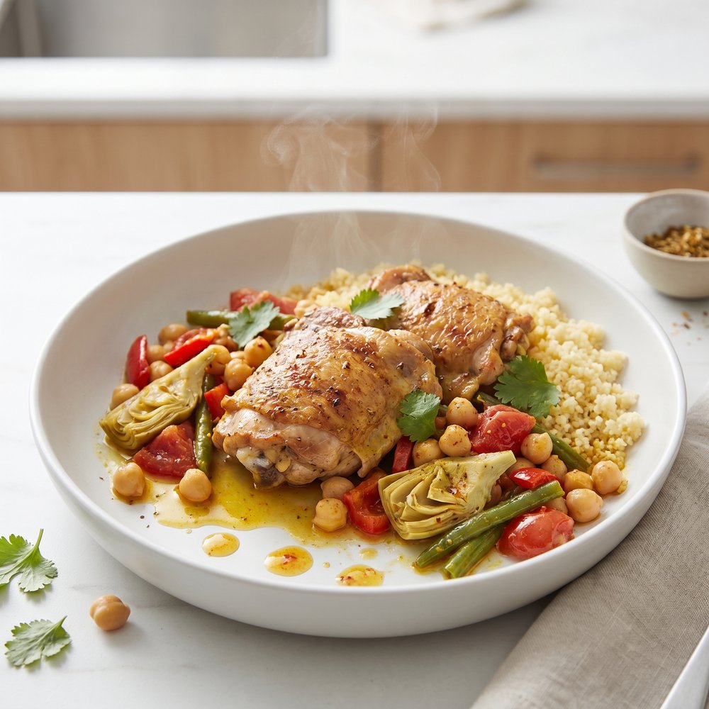 Crockpot Mediterranean Chicken with Vegetables
