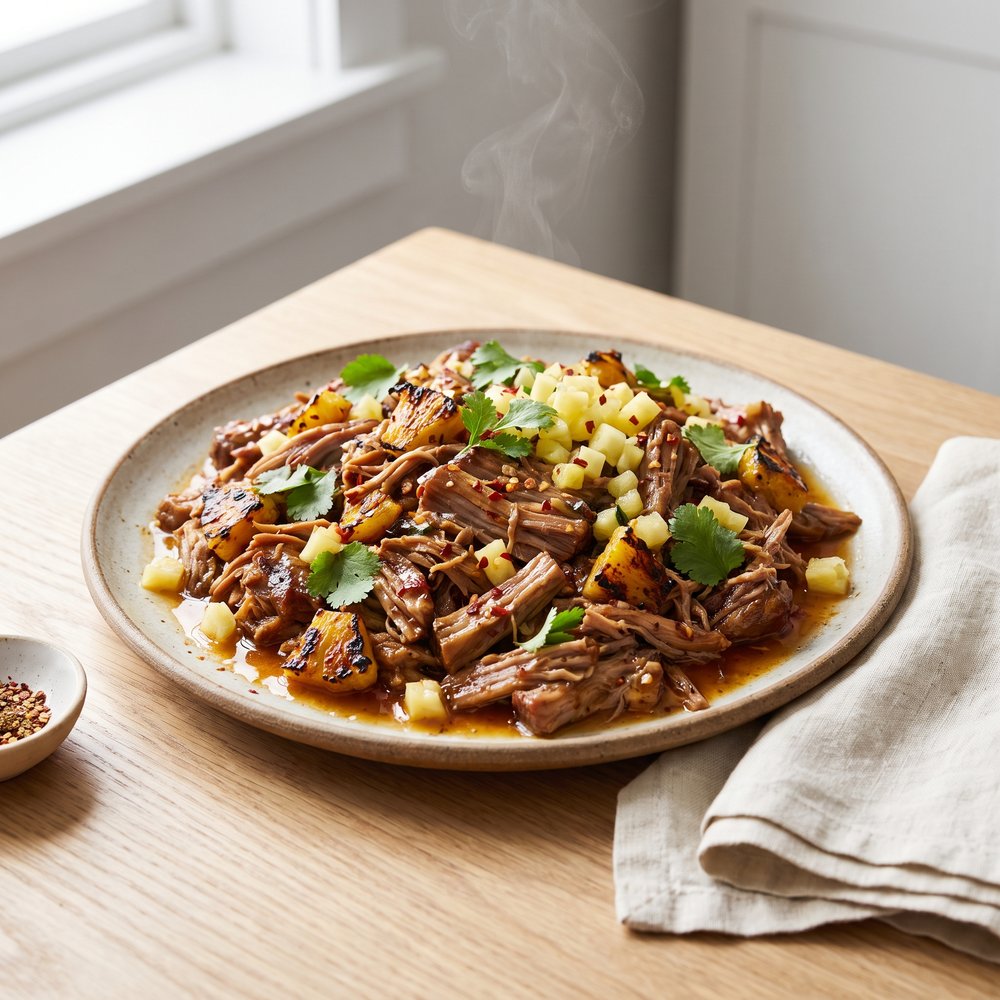 Crockpot Pineapple Pulled Pork