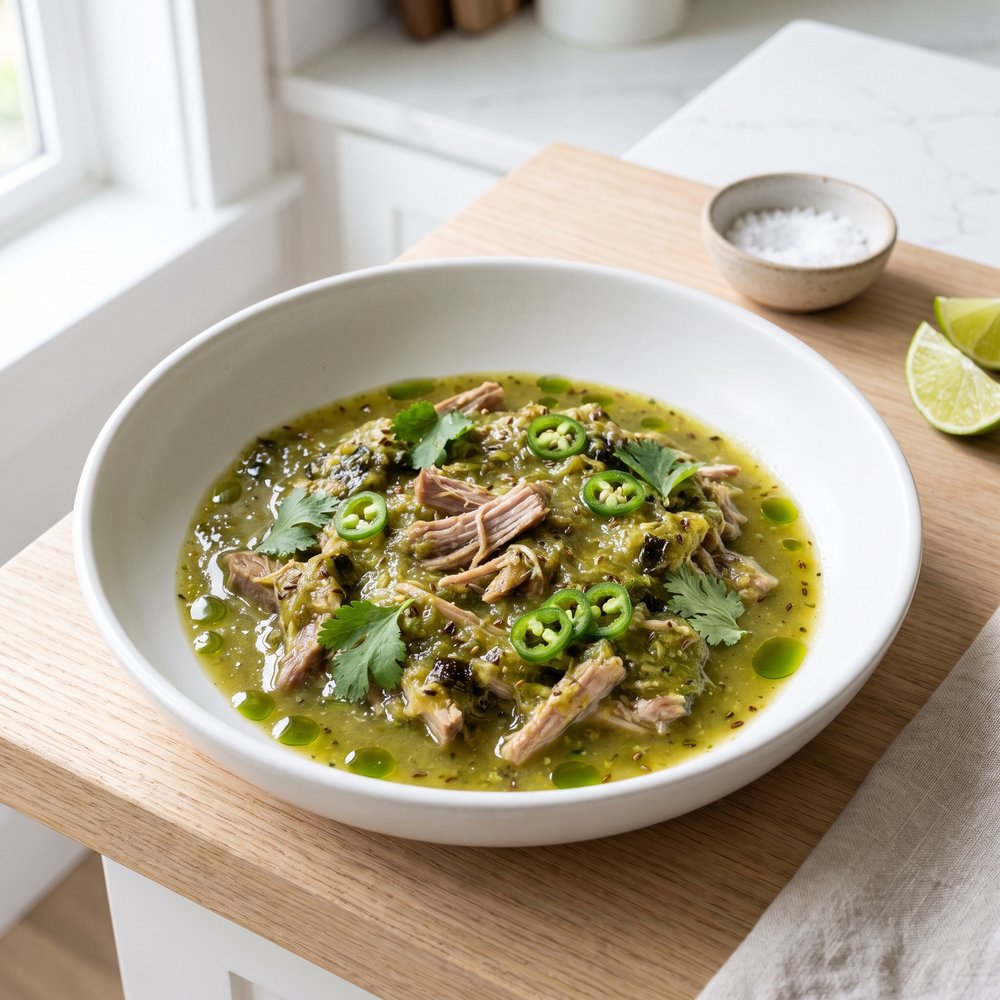 Crockpot Pork Chile Verde