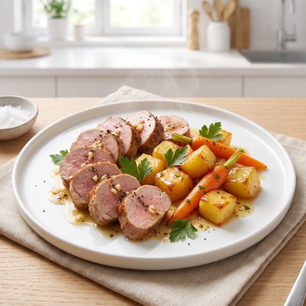 Crockpot Pork Tenderloin with Potatoes