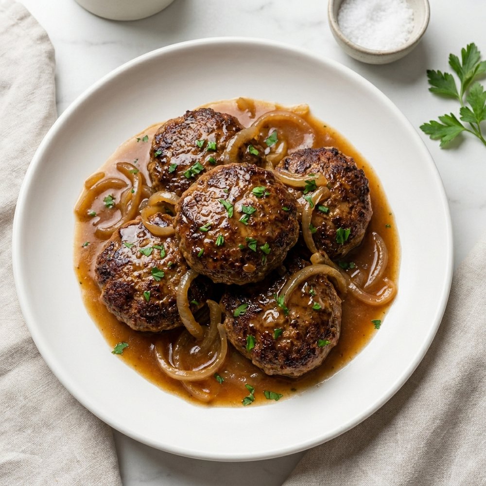Crockpot Salisbury Steak with Rich Gravy
