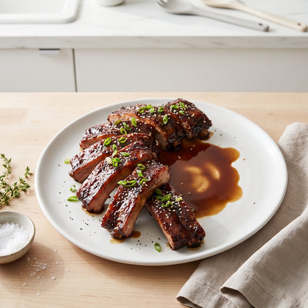 Crockpot Teriyaki Baby Back Ribs