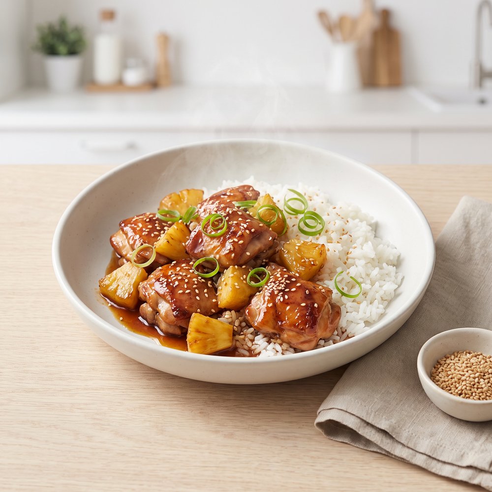 Crockpot Teriyaki Chicken and Rice