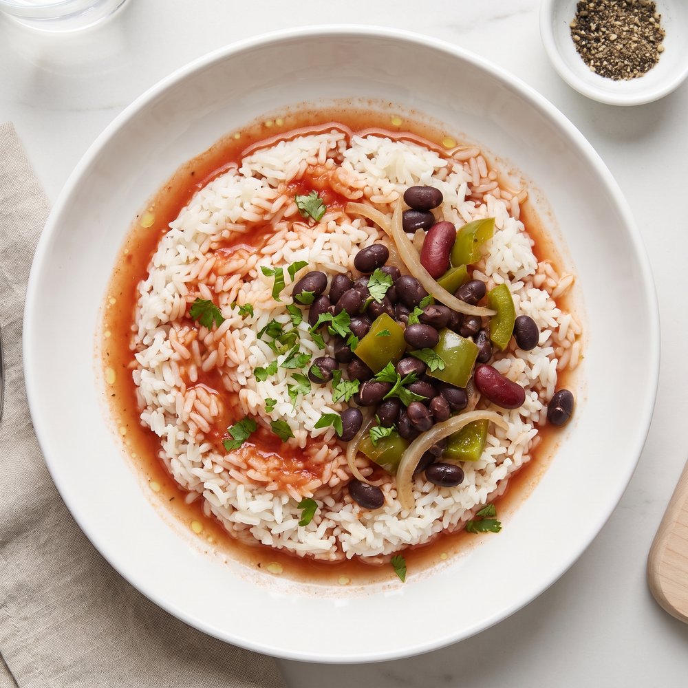 Cuban-Style Rice with Kidney Beans