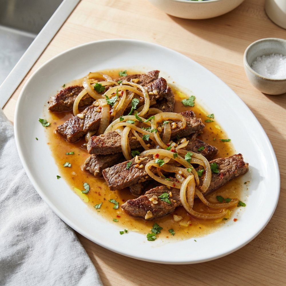 Bistec Encebollado (Cuban Steak and Onions)