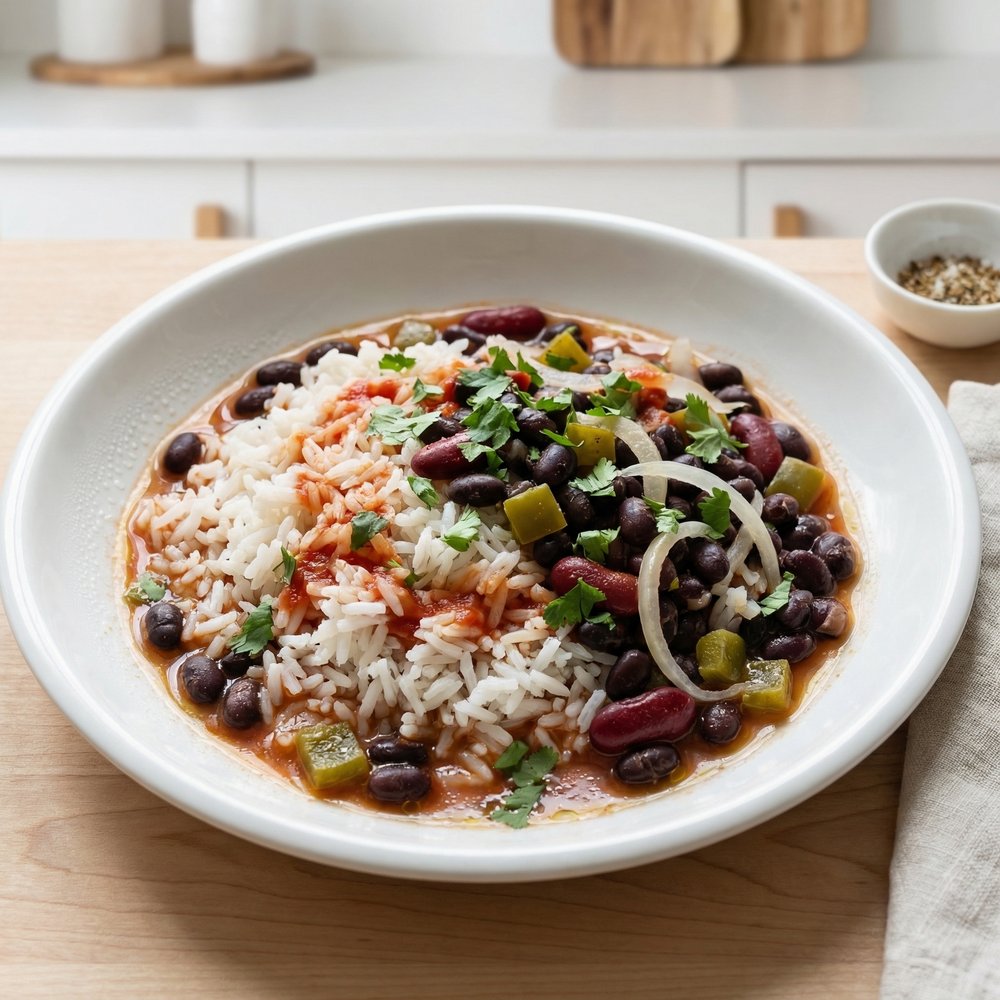 Cuban-Style Rice with Kidney Beans