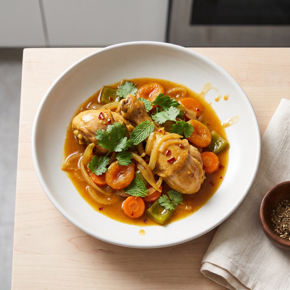 Curried Chicken with Apricots
