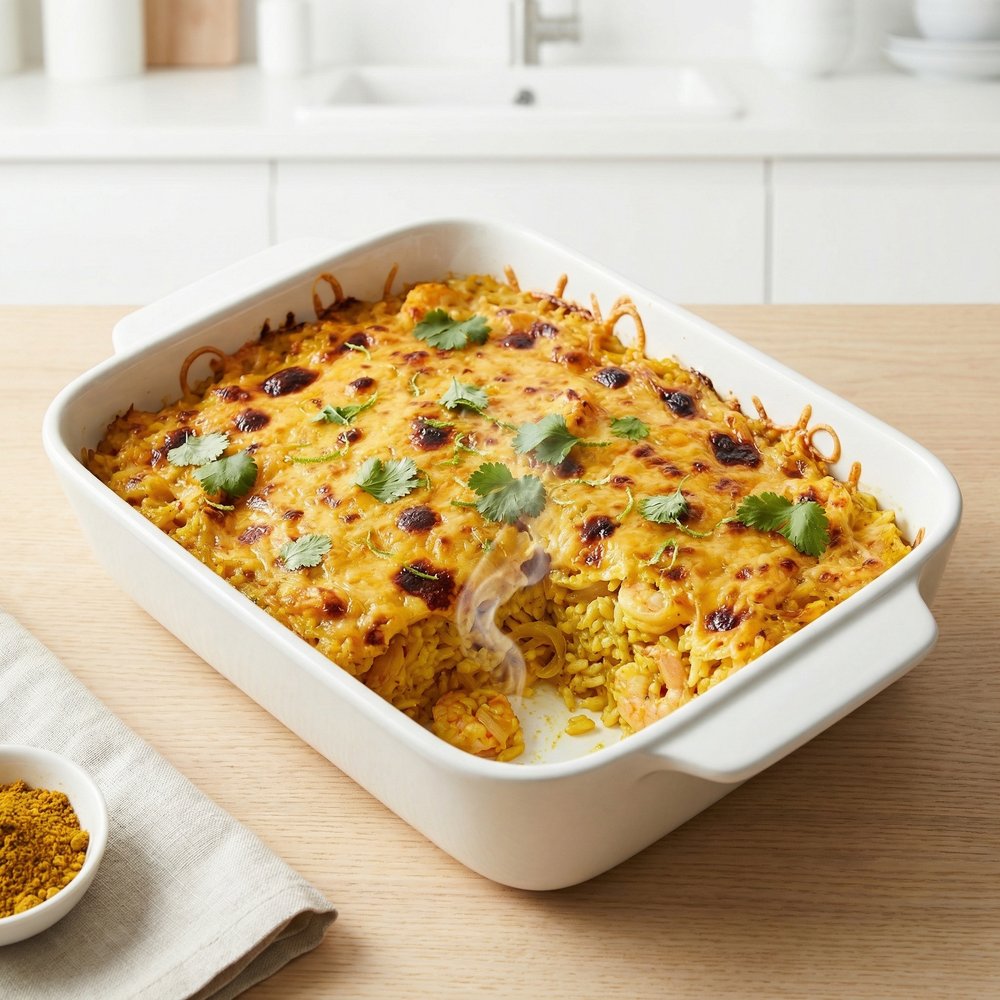 Curried Shrimp Au Gratin