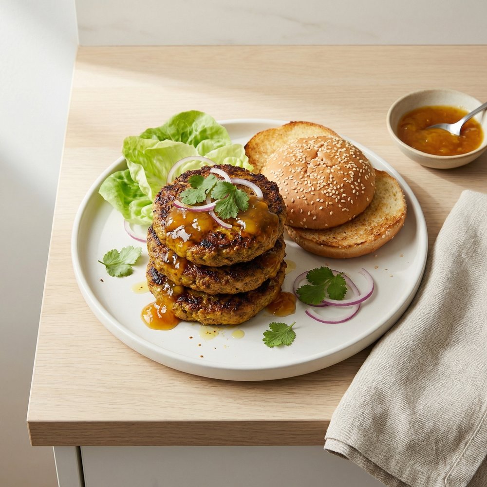 Curried Turkey Burger Patties