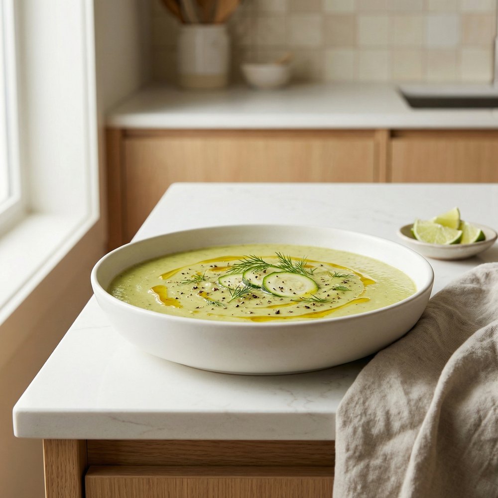 Creamy Curried Zucchini Soup