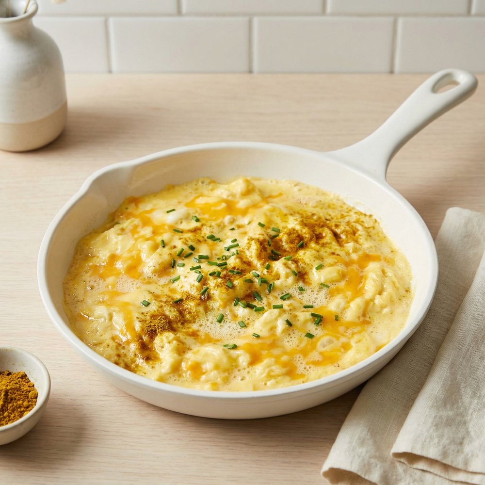 Curried Cheddar Scramble
