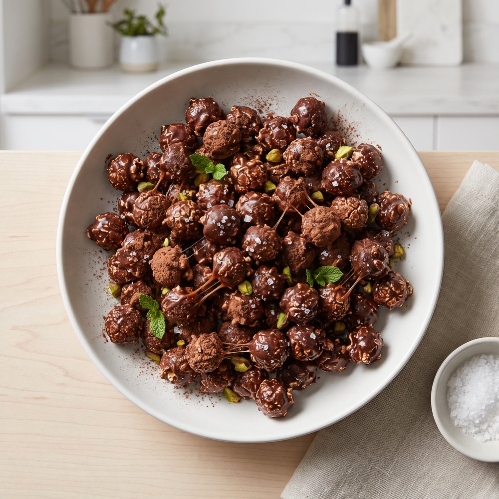 Dark Chocolate Popcorn