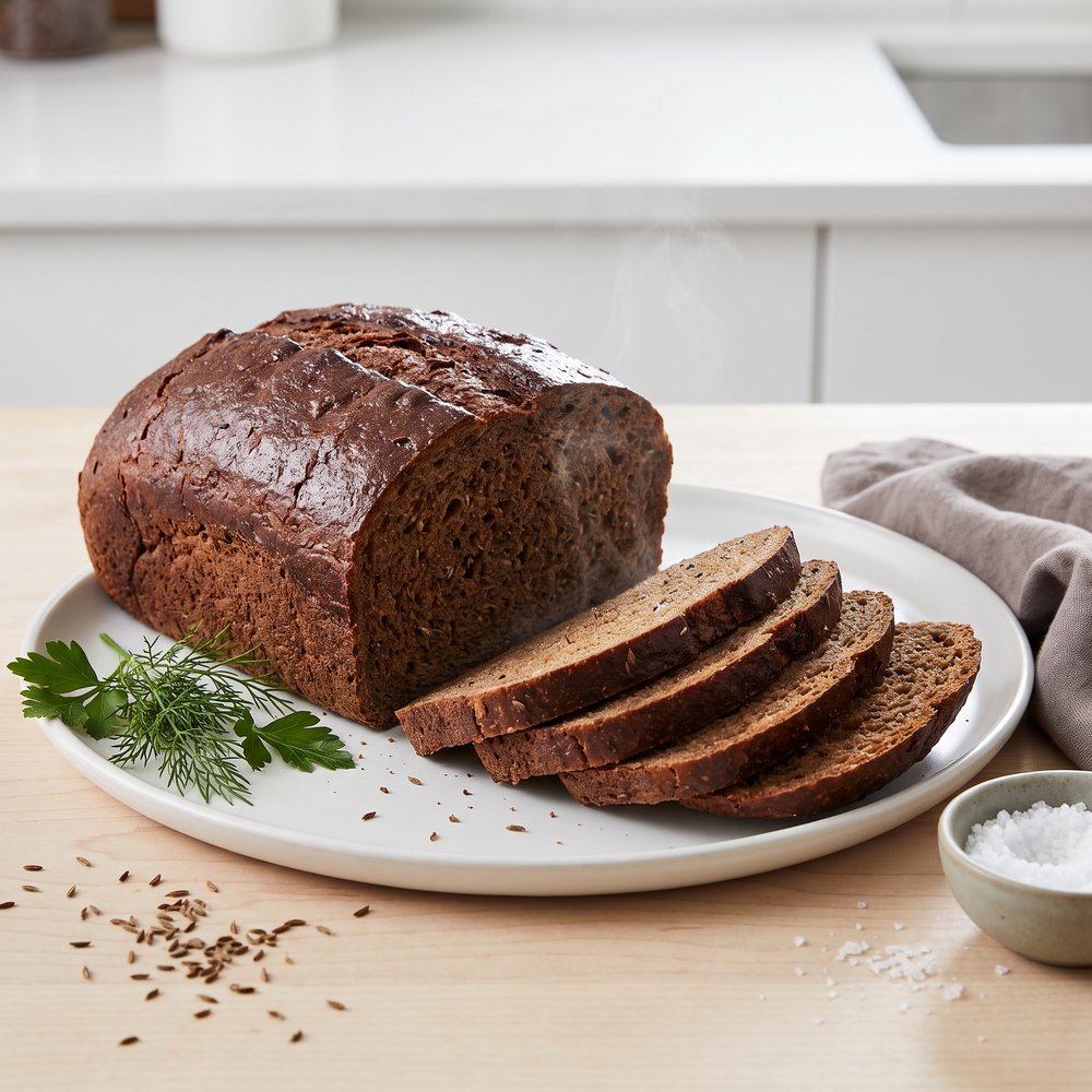 Dark Pumpernickel-Style Rye Loaf