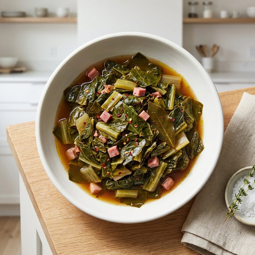 Deborah's Crockpot Mixed Southern Greens