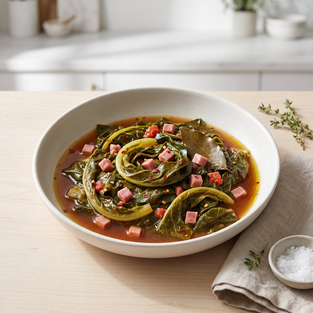 Deborah's Crockpot Mixed Southern Greens
