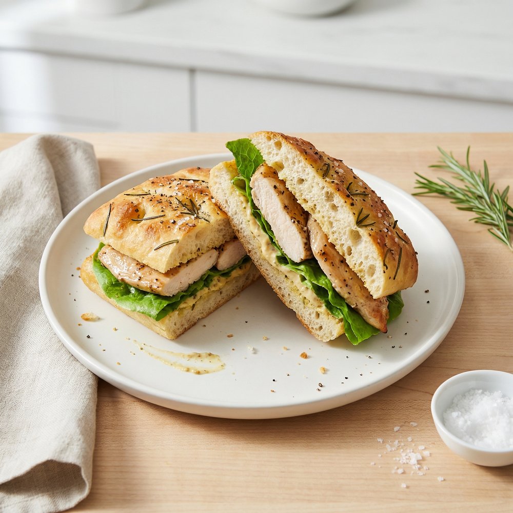 Gourmet Chicken Focaccia Sandwich