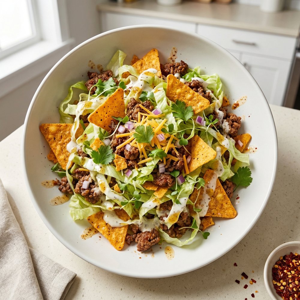 Quick Nacho Doritos Taco Salad