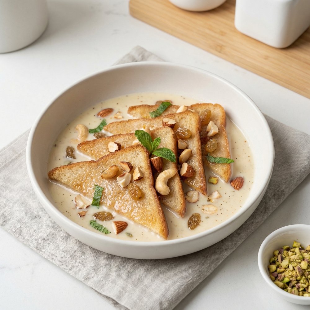 Hyderabadi Double Ka Meetha (Indian Bread Pudding)