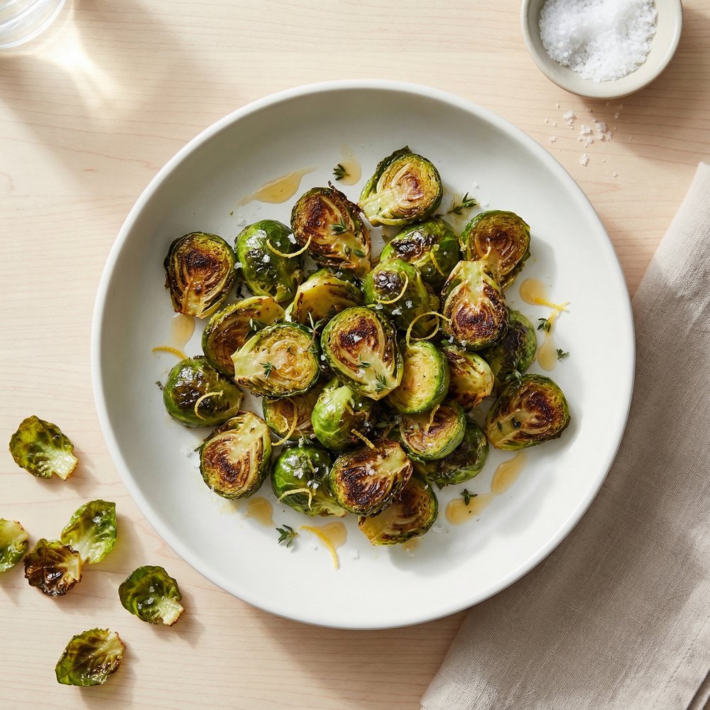 Duck Fat-Roasted Brussels Sprouts