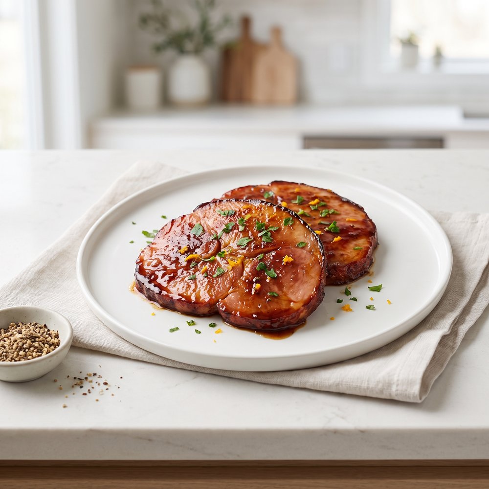 Easy Baked Ham Steaks