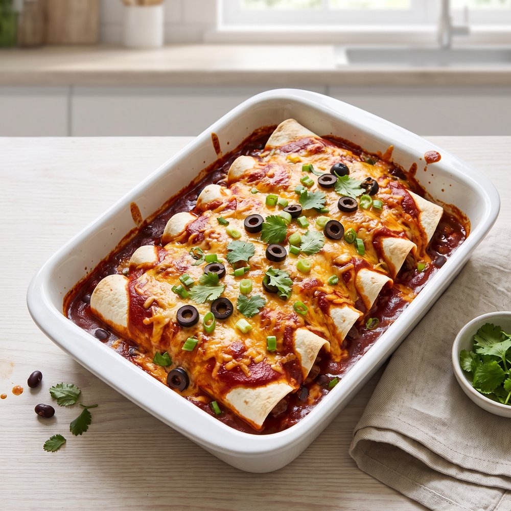 Easy Beef Enchiladas