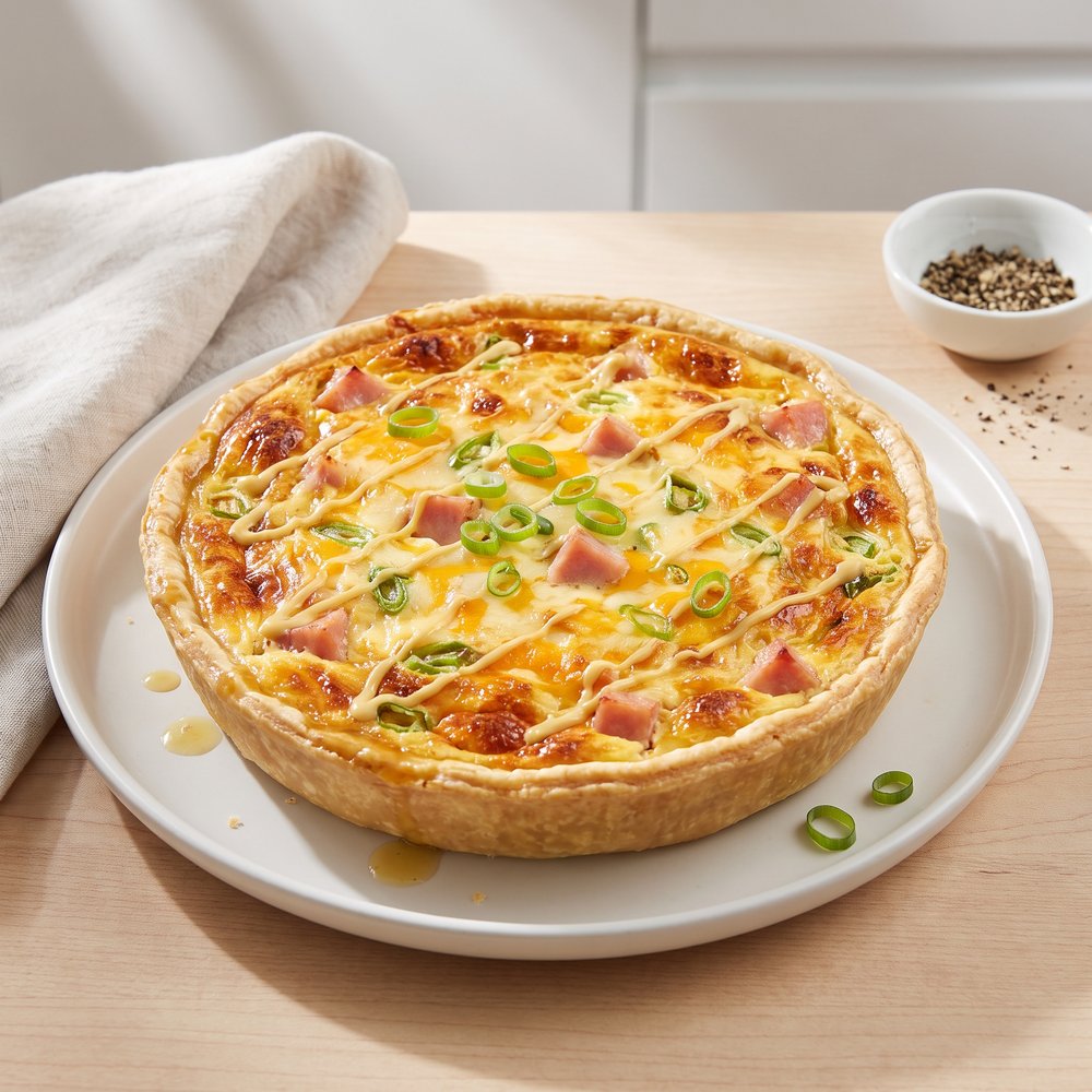 Easy Ham and Cheese Quiche