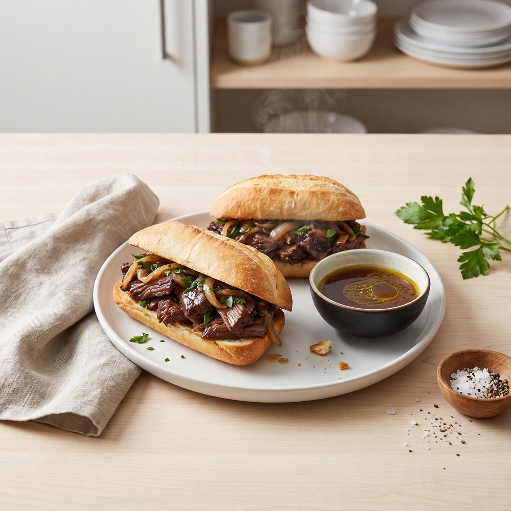 Easy Slow Cooker French Dip