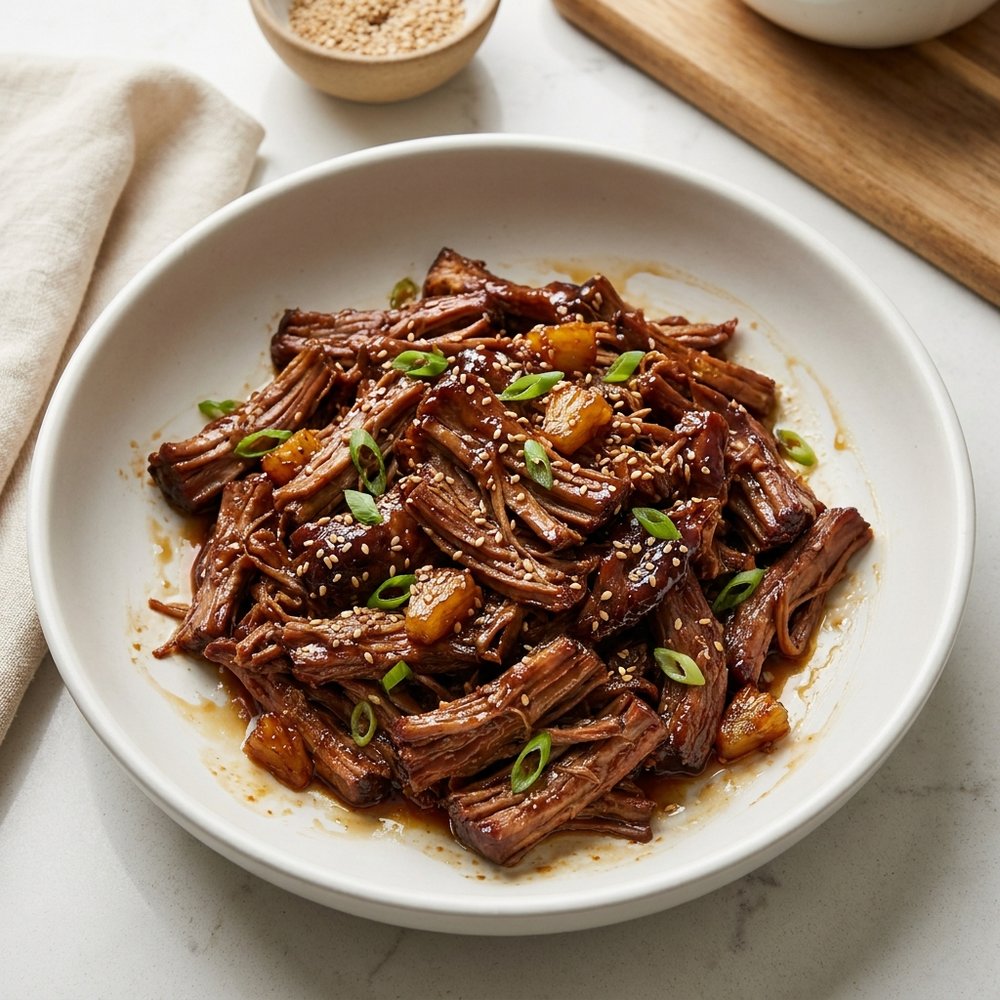 Easy Slow Cooker Teriyaki Pulled Pork
