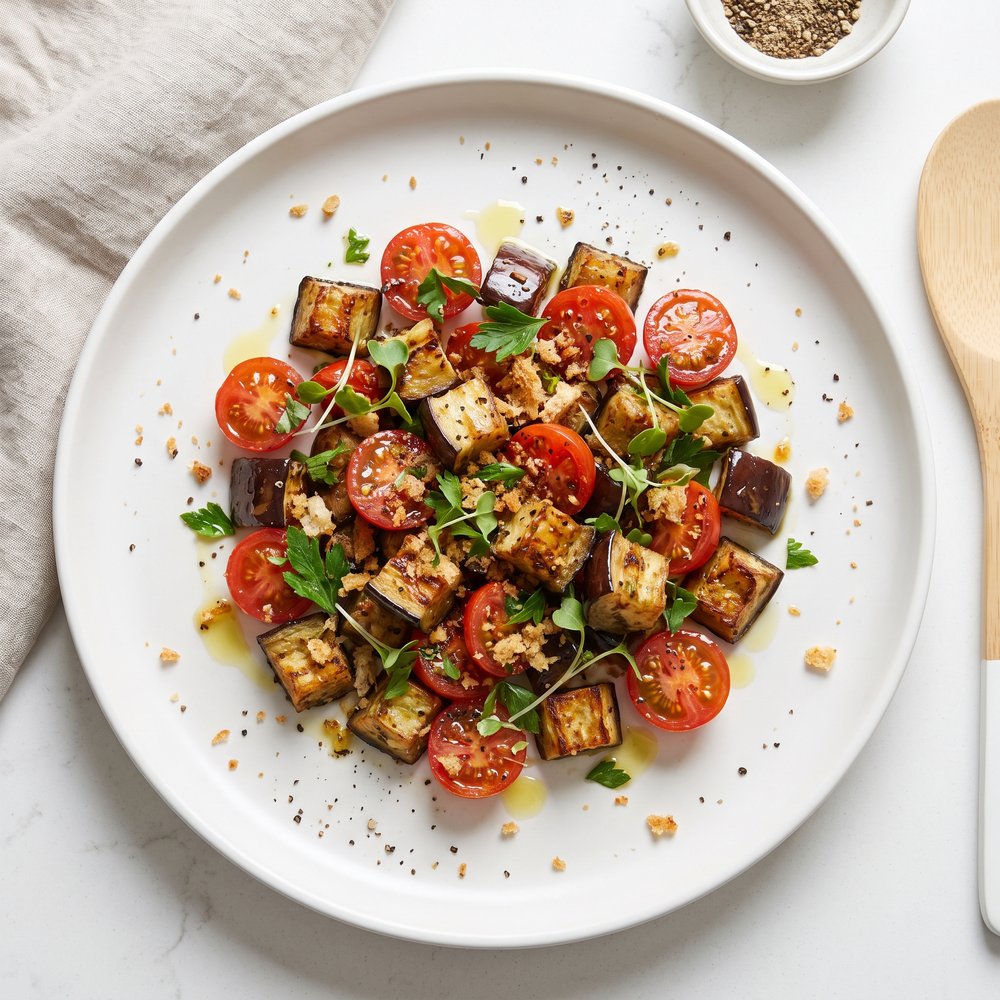 Eggplant and Tomato Salad