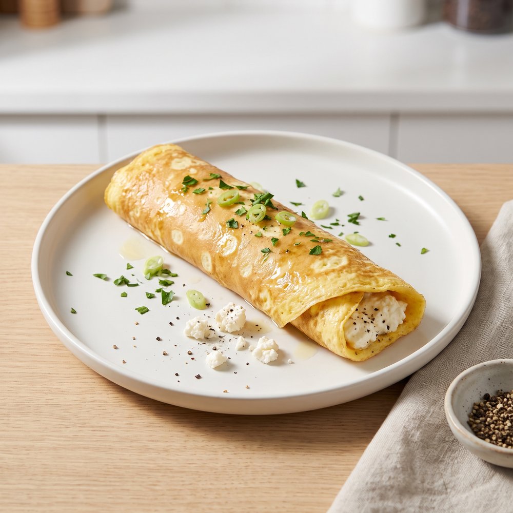 Egyptian-Style Feta Omelet Roll