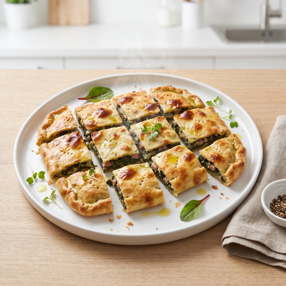 Emilian Swiss Chard and Pancetta Pie (Erbazzone)