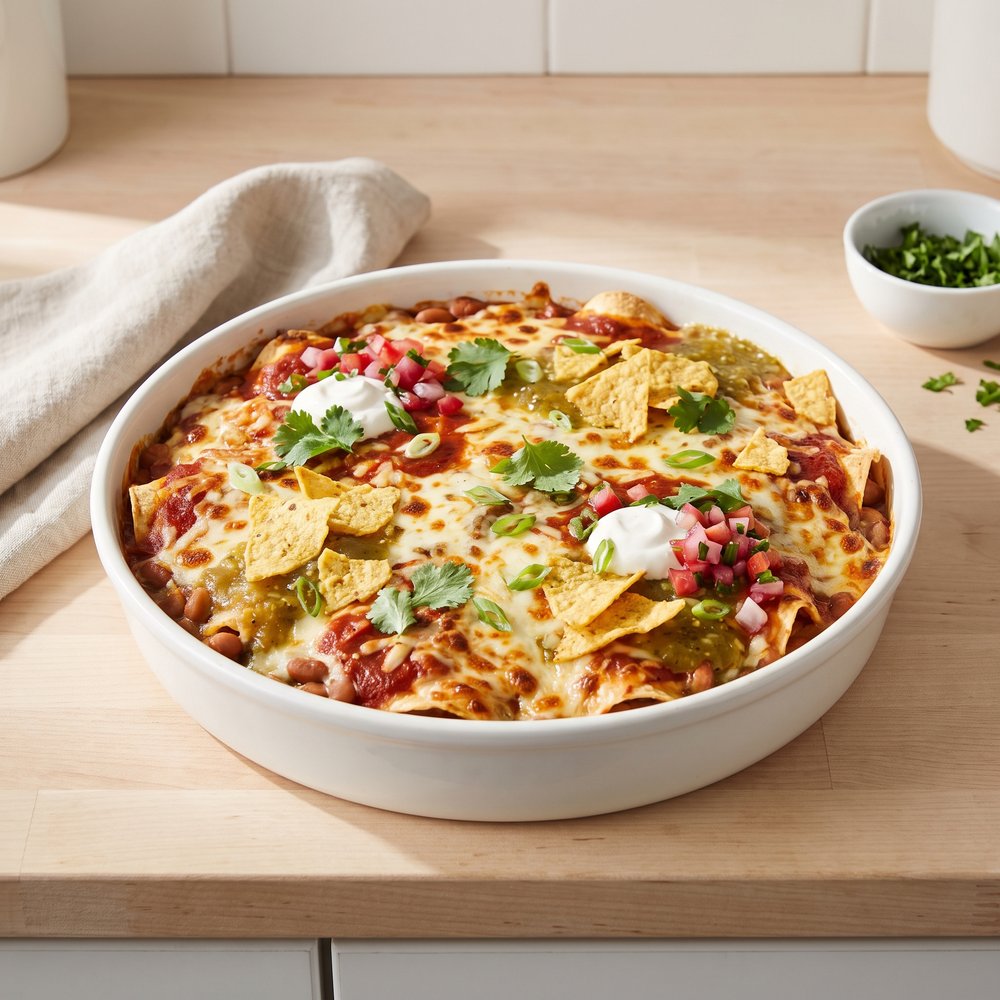 Enchilada Chicken Tortilla Chip Casserole