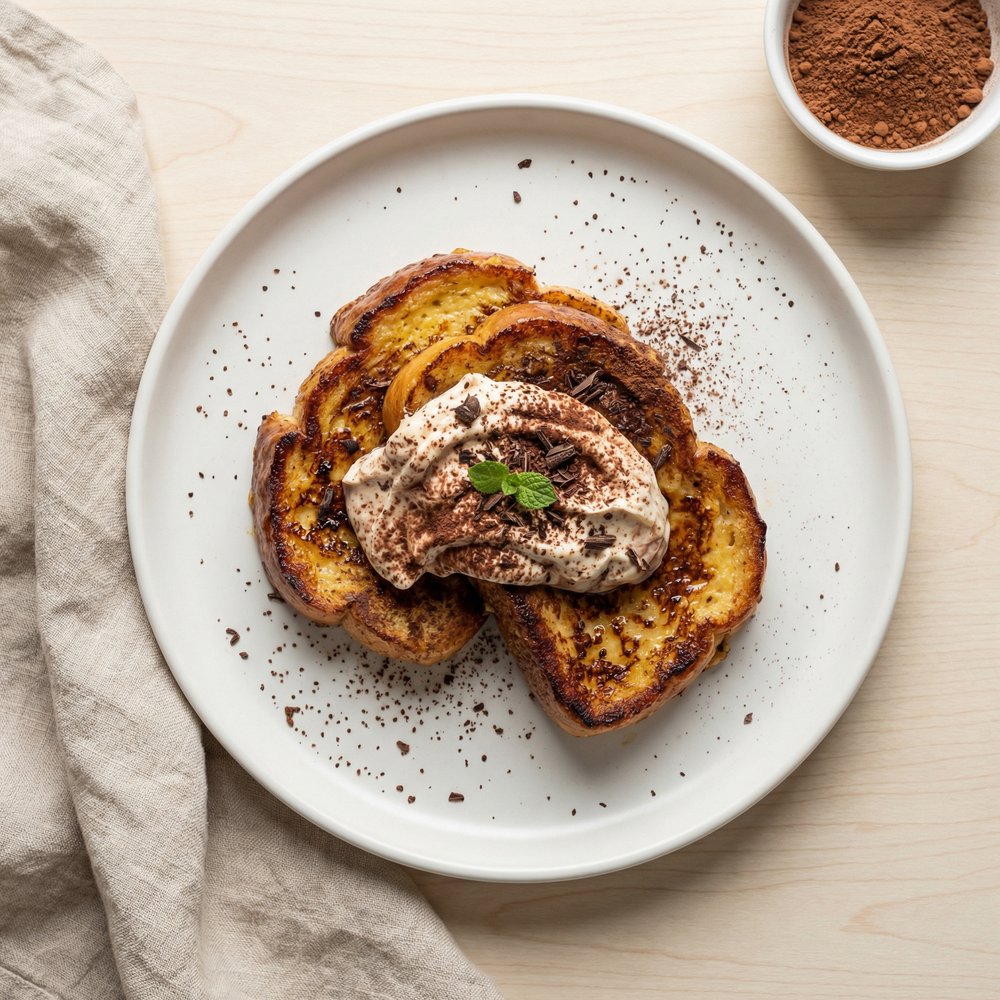 Espresso Mascarpone Tiramisu Toast