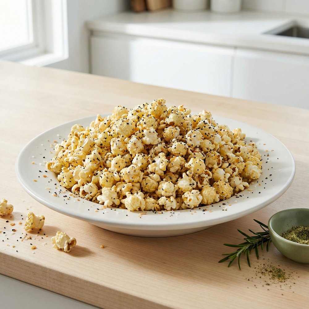 Everything Bagel–Seasoned Popcorn