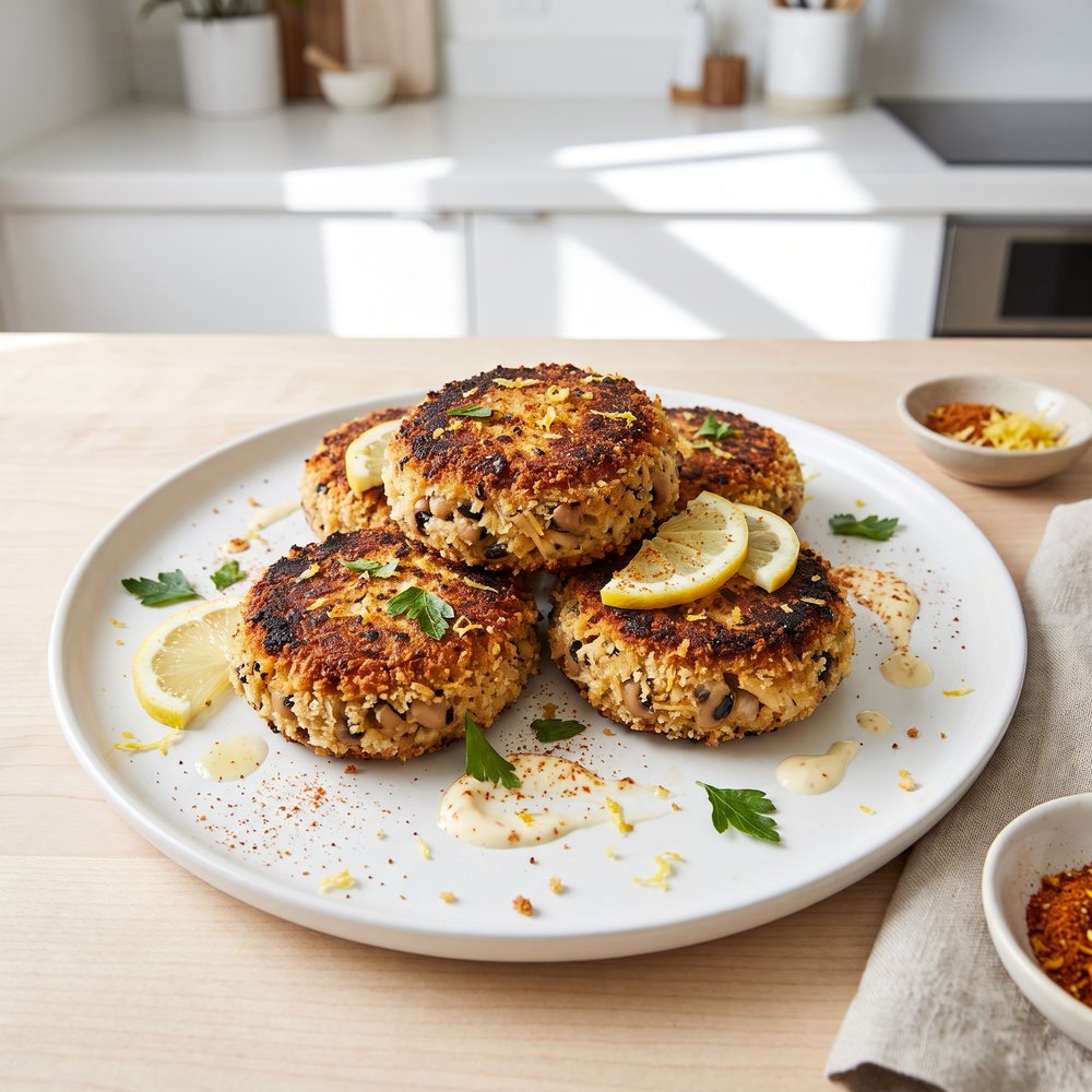 Fabienne's Black-Eyed Pea Crab Cakes