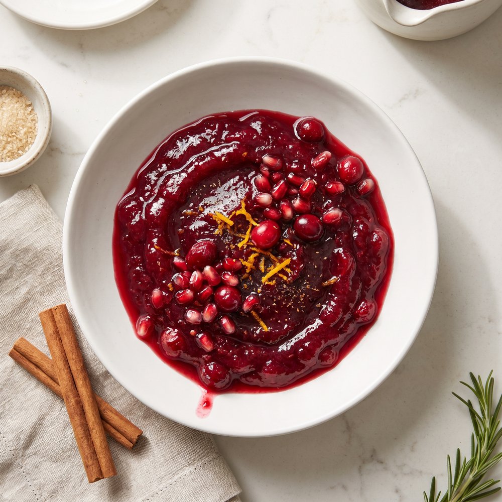 Festive Cranberry–Pomegranate Relish