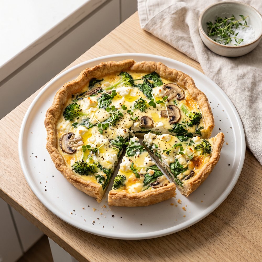 Feta Veggie Quiche