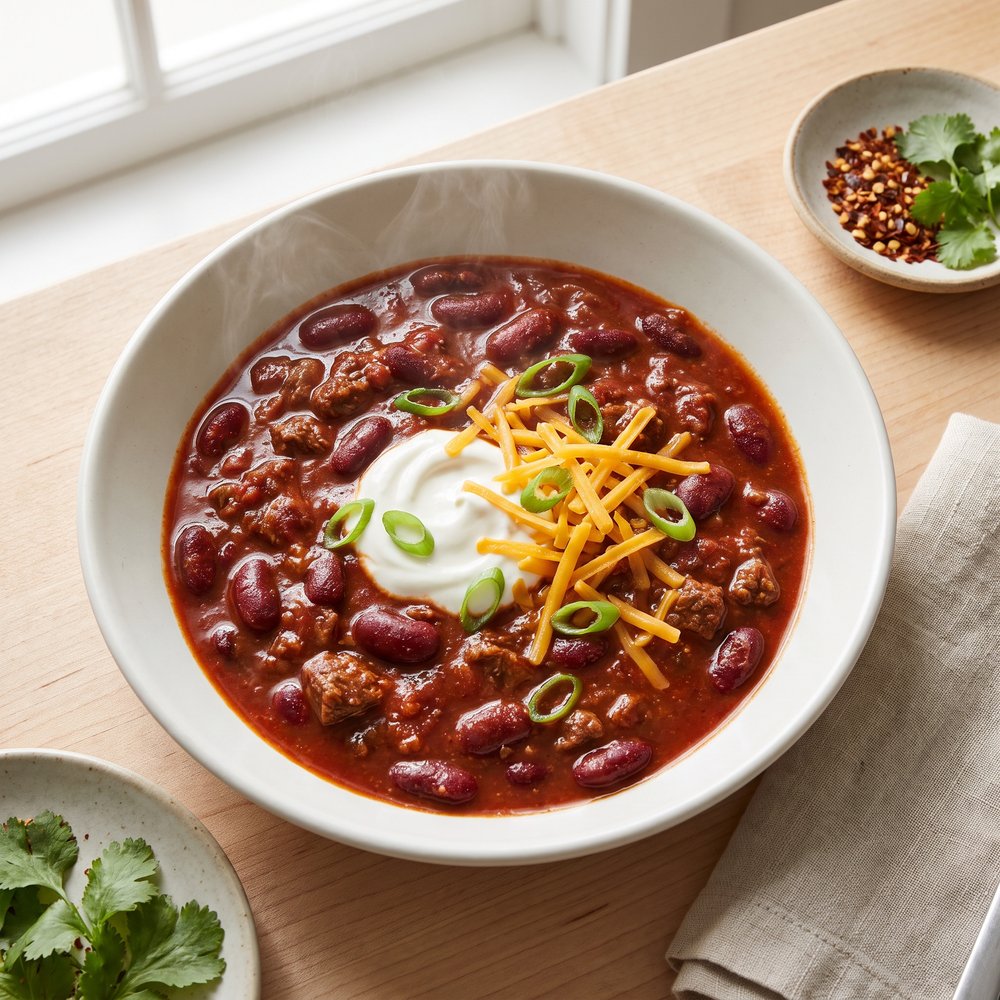 Fiery Beef and Bean Chili
