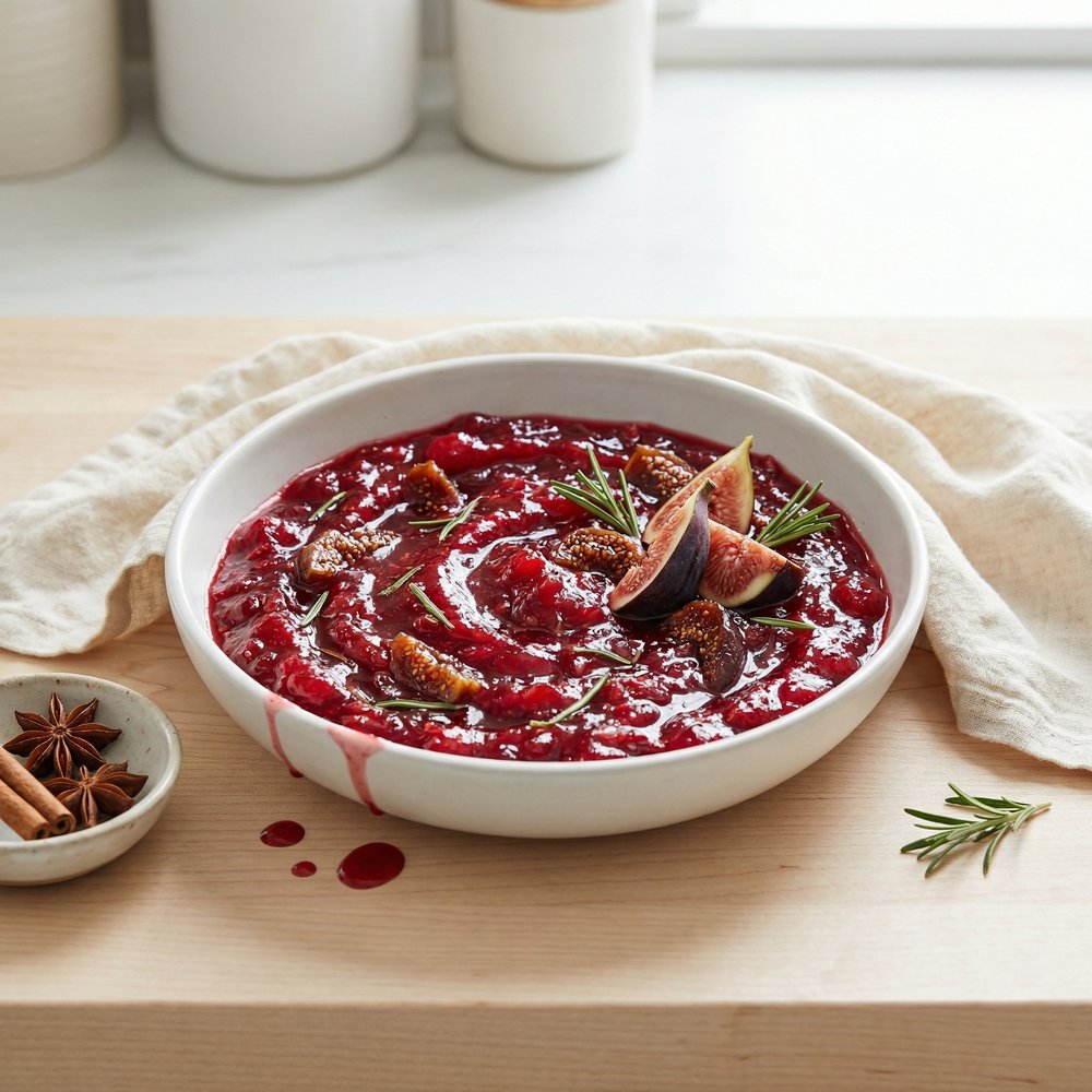 Fig and Rosemary Cranberry Sauce