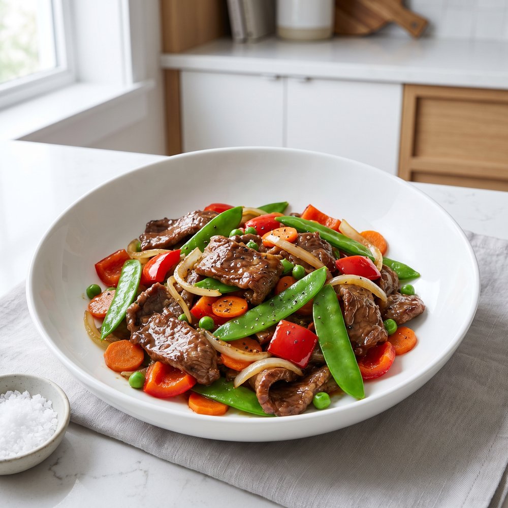 Filipino-Style Beef and Vegetable Stir-Fry