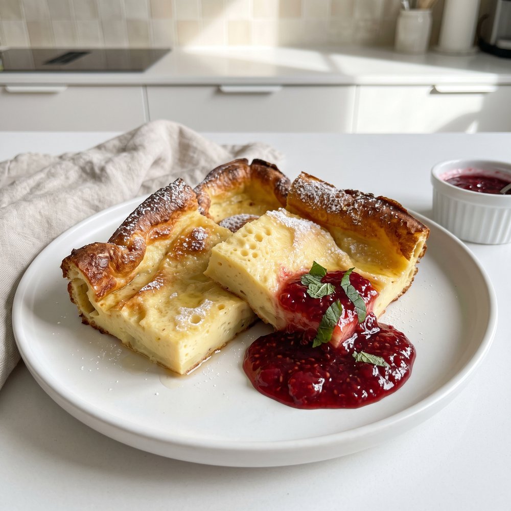Finnish Baked Pannukakku Pancake