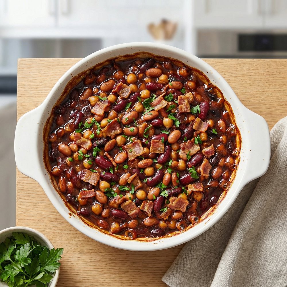 Pat's Oven-Baked Bean Casserole