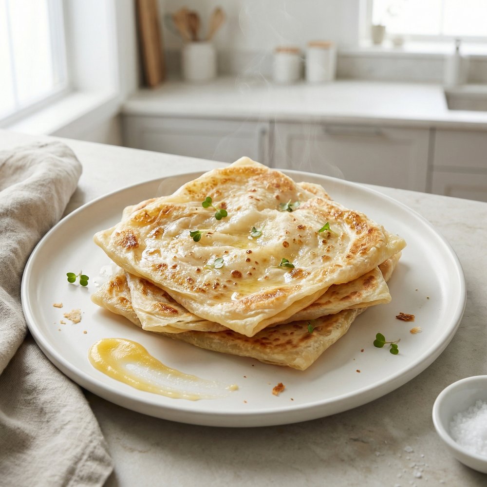 Roti Canai / Paratha (Indian Flatbread Pancake)