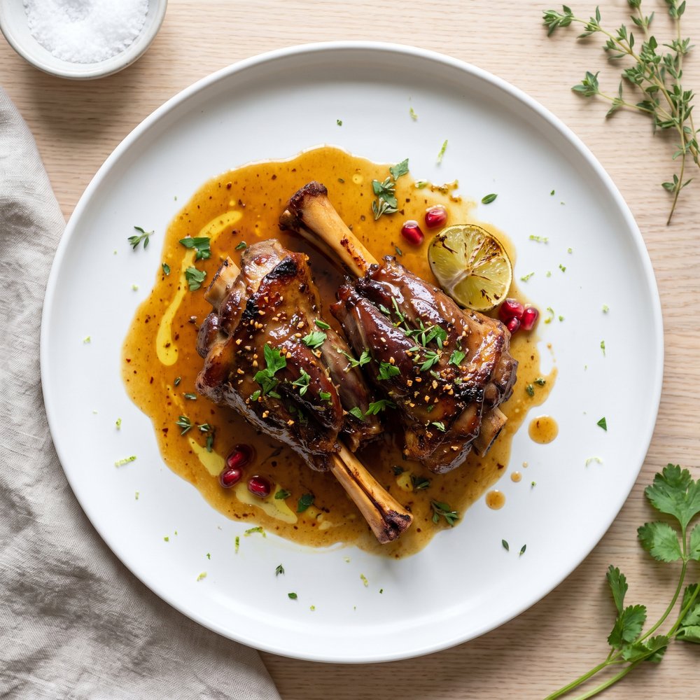 Flavorful Persian Braised Lamb Shanks